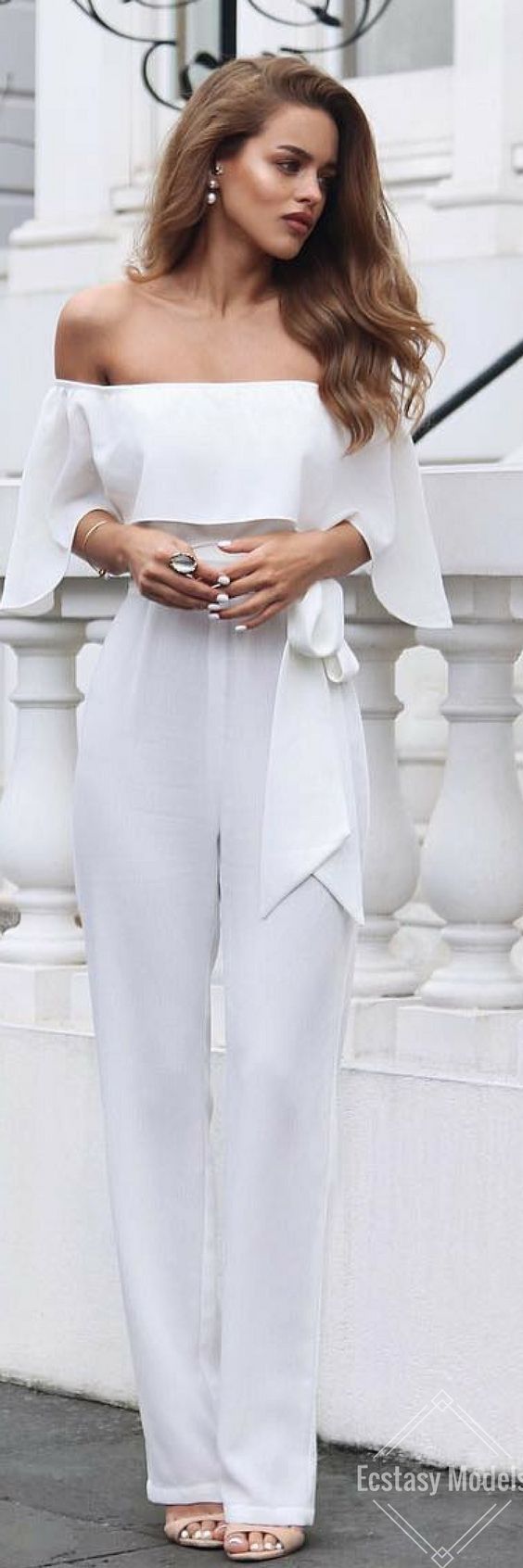 all white casual attire